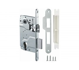 Межкомнатный замок под цилиндр ARMADILLO LH 25-50 CP BOX ригель+защёлка хром 28387 