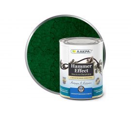 Эмаль с молотковым эффектом Лакра зеленая, 0.8 кг Лк-00004943 