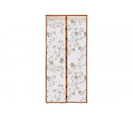 Антимоскитная сетка на магнитах Рыжий кот Капутомоскито 100х210 см, дизайн Цветочный узор 103711 