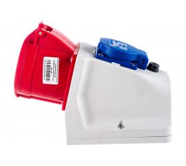 Настенная комбинированная розетка PCE 32А 380V 3P+N+E IP44 9225-6 