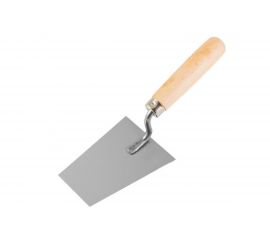 Штукатурный мастерок из нержавеющей стали с рукояткой из бука, 140x60 мм РемоКолор Трапеция 28-0-714 