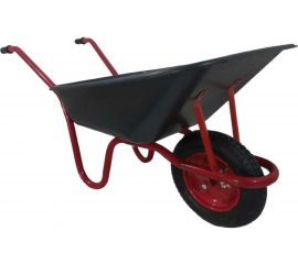 Садовая усиленная тачка LWI 120 л, 150 кг, полимерное корыто LWI120Сад 