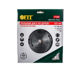 Диск пильный по дереву (185х20 мм; 48Т) для циркулярных пил Fit 37688 