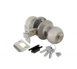 Ручка защелка AJAX 6082 SN-E кл./фик. мат. никель 39539 