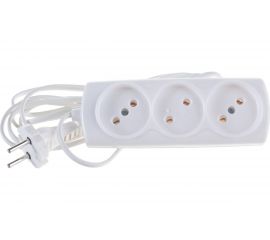 Удлинитель Navigator, NPE-S1-03-300-X-2x0.75, б/з, 3 гнезда, ШВВП 3м 71449 