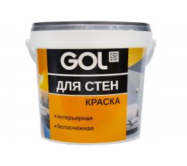 Акриловая краска для стен Palizh GOL ВД-АК-2180 белоснежная 152 1,4 кг 11605770 