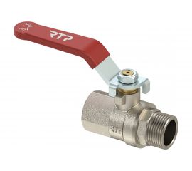 Шаровой кран RTP латунный, вн/нар., PN 25. рычаг, G 3/4 34894 