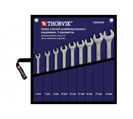 Набор комбинированных карданных ключей Thorvik CSWS9TB в сумке, 6-19 мм, 9 пр. 53473 