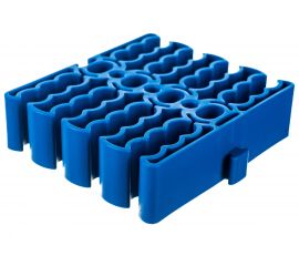 Кабельная гребенка LANMASTER на 24 кабеля, синяя LAN-CCLP24-BL 