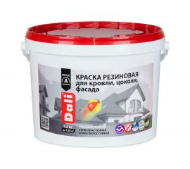 Резиновая краска DALI Черная 12 кг 1 205536 