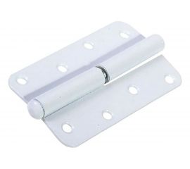 Накладная петля Россия ПН-110 стальная цвет белый левая 110 мм 37651-110L 