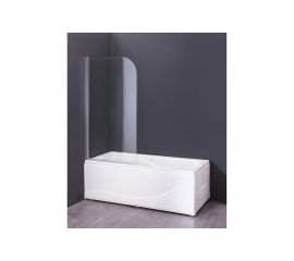 Распашная шторка на ванну Agger хром A02-080tcr 