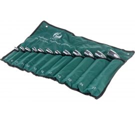 Набор ключей CNIC торцевых коленчатых 2-х сторонних из 12-ти шт. 8-27мм хром, в сумке 35154 