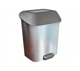 Контейнер для мусора с педалью Svip декор Металл 15 л SV4160МТЛ 