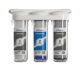 Трехступенчатый фильтр под мойку с отдельным краном АКВАБРАЙТ АБФ-ТРИА-СТАНДАРТ 33700 