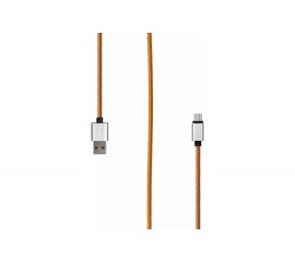Кабель Rombica USB - USB Type-C, Эко-кожа, 1м, Охра Digital CL-05 USB 3 0 CB-CL05 