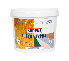 Штукатурка фасадная для OSB SOPPKA DEKORATOR 6кг СОП-Штукатур6 