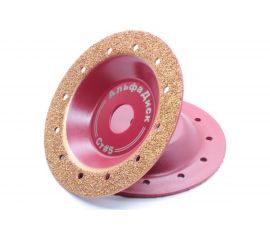 Диск обдирочно-шлифовальный по дереву и другим материалам плоский Strong № 5 LIGHT 125х22.2 мм Альфадиск 7048 