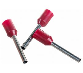 Наконечник-гильза TDM Е1012 1мм2 с изолированным фланцем 20шт SQ0568-0039 