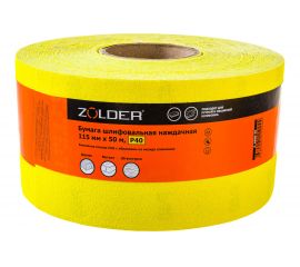 Бумага шлифовальная наждачная (50 м; 115 мм; Р40) ZOLDER Z-1050-40 