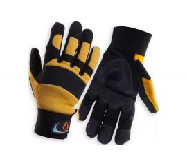 Перчатки антивибрационные Jeta Safety черно-желтые JAV01-VP-8/M 