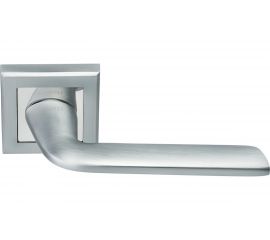 Ручка дверная Rucetti RAP 25-S SC/CP, цвет - мат.хром/хром 9013304 