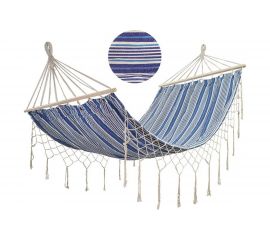 Полотняный гамак Ecos Ham-15 с бахромой, с деревянной планкой, р-р 200х120 см 004977 