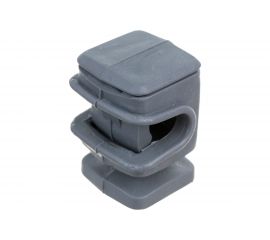 Держатель круглого проводника EZETEK 6-8мм серый, высота 16мм, пластик 91002 