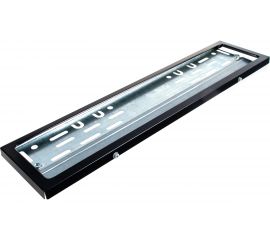 Металлическая рамка номерного знака, с металлическим адаптером в сборе, черная DolleX SPL-23 