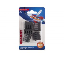 Соединительная 8-и проводная клемма REXANT 0,75-2,5 мм2 5шт 06-0209-B5 