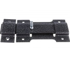 Накладной классический засов Делга (серебро; с плоским ригелем; 150 мм) Д805 