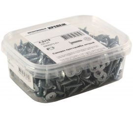 Саморез с прессшайбой Качественный Крепеж 4,2х19 острая 320 шт 0300273 КЧ 