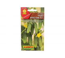 Семена Аэлита Огурец Чудо хрустик F1 партенокарпический, 10 шт. 4601729139147 