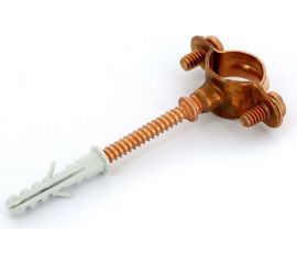 Хомут для труб Uni-Fitt 18 медный со шпилькой и дюбелем 851R1800 