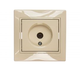 Телевизионная розетка LEZARD MIRA проходная крем со вставкой 701-0303-129 