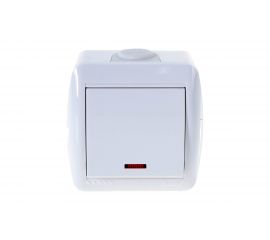 Выключатель Lezard NATA с подсветкой, белый 710-0200-111 