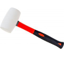 Резиновая белая киянка HARDEN фибергласовая ручка, 700 гр. 590437 