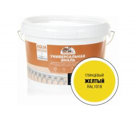 Эмаль универсальная акриловая глянцевая ЭКСПЕРТ желтый RAL 1018 2,5 кг 29073 