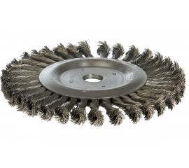 Щетка дисковая цилиндрическая со жгутовой стальной проволокой Мастер 078 (125 мм; 22.2 мм) Профоснастка 20108004 
