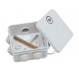 Коробка уравнивания потенциалов EZETEK 7 подключений 85х85х40мм 44457 