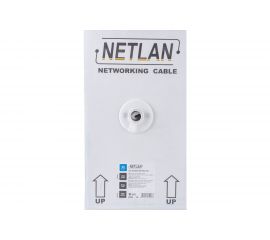 Кабель NETLAN F/UTP 4 пары, категория 5e, внутренний, PVC, серый, 305м EC-UF004-5E-PVC-GY 