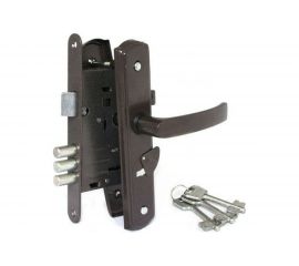 Врезной замок СТРОММАШИНА ЗВ 9-4-1-4-15 корич. 6487 