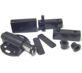 Набор замка для стеклянных дверей Левша 1-дверный, черный У8-8759.Ч 