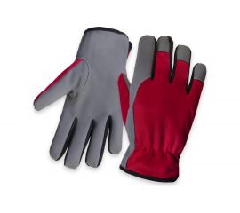 Перчатки трикотажные с утепленной подкладкой Jeta Safety Winter Motor красный/белый/JLE625-9/L 