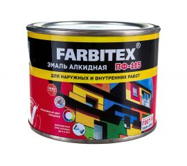 Алкидная эмаль FARBITEX ПФ-115 (ярко-зеленый; 0.4 кг) 4300009078 