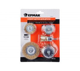 Набор щеток металлических со шпильками 5 штук ЕРМАК 656-033 