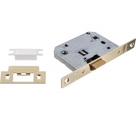 Полиамидная сантехническая защелка РЕНЦ бесшумный механизм, латунь блестящая INLB 2070 plastic B 