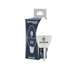 Светодиодная лампа Включай 8W E14 свеча 4000K 220V LED PREMIUM C37-8W-E14-W 1003879 