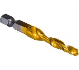 Сверло-метчик (М5х0.8х57.5 мм; HSS-TiN) SKRAB 33825 