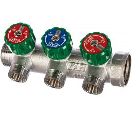 Регулируемый коллектор с 3 отводами FAR 1" М24х19 FK 3850 C1 